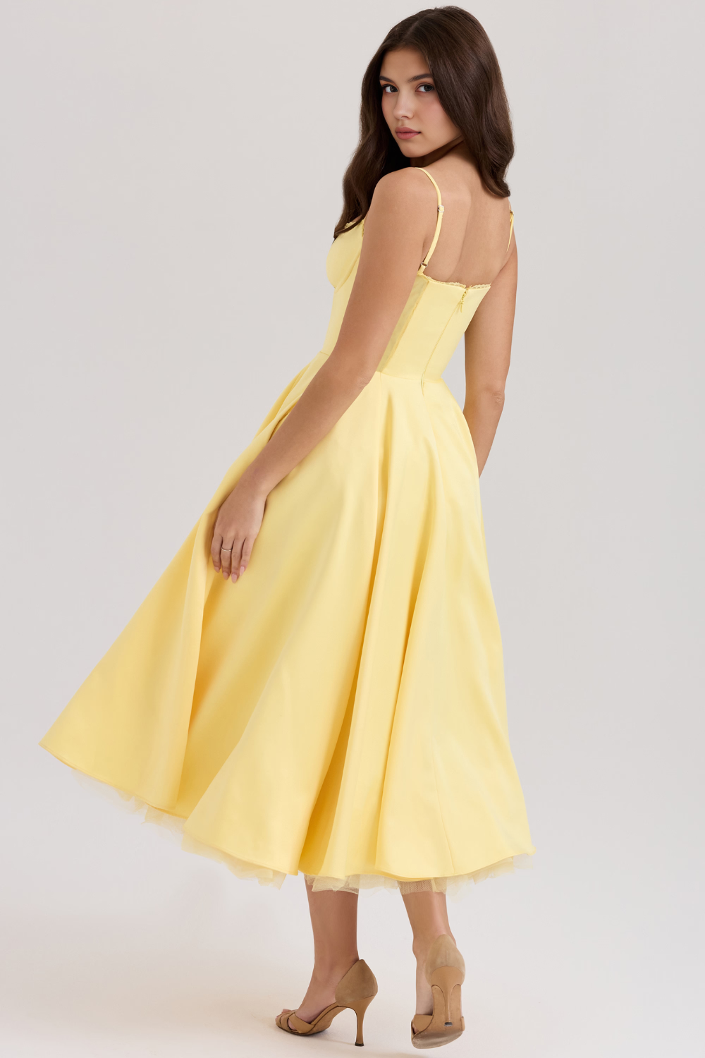 Vestido Midi Zavv Orielle - Dupla Camada