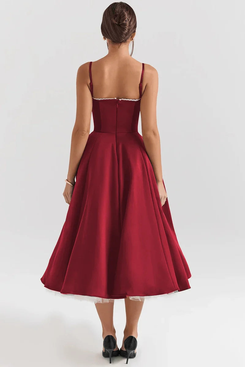 Vestido Midi Zavv Orielle - Dupla Camada