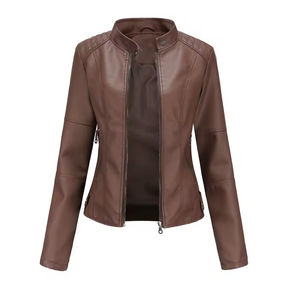 Jaqueta de Couro PU Premium Kendra