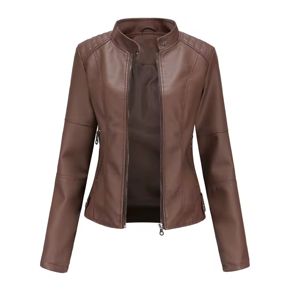Jaqueta de Couro PU Premium Kendra
