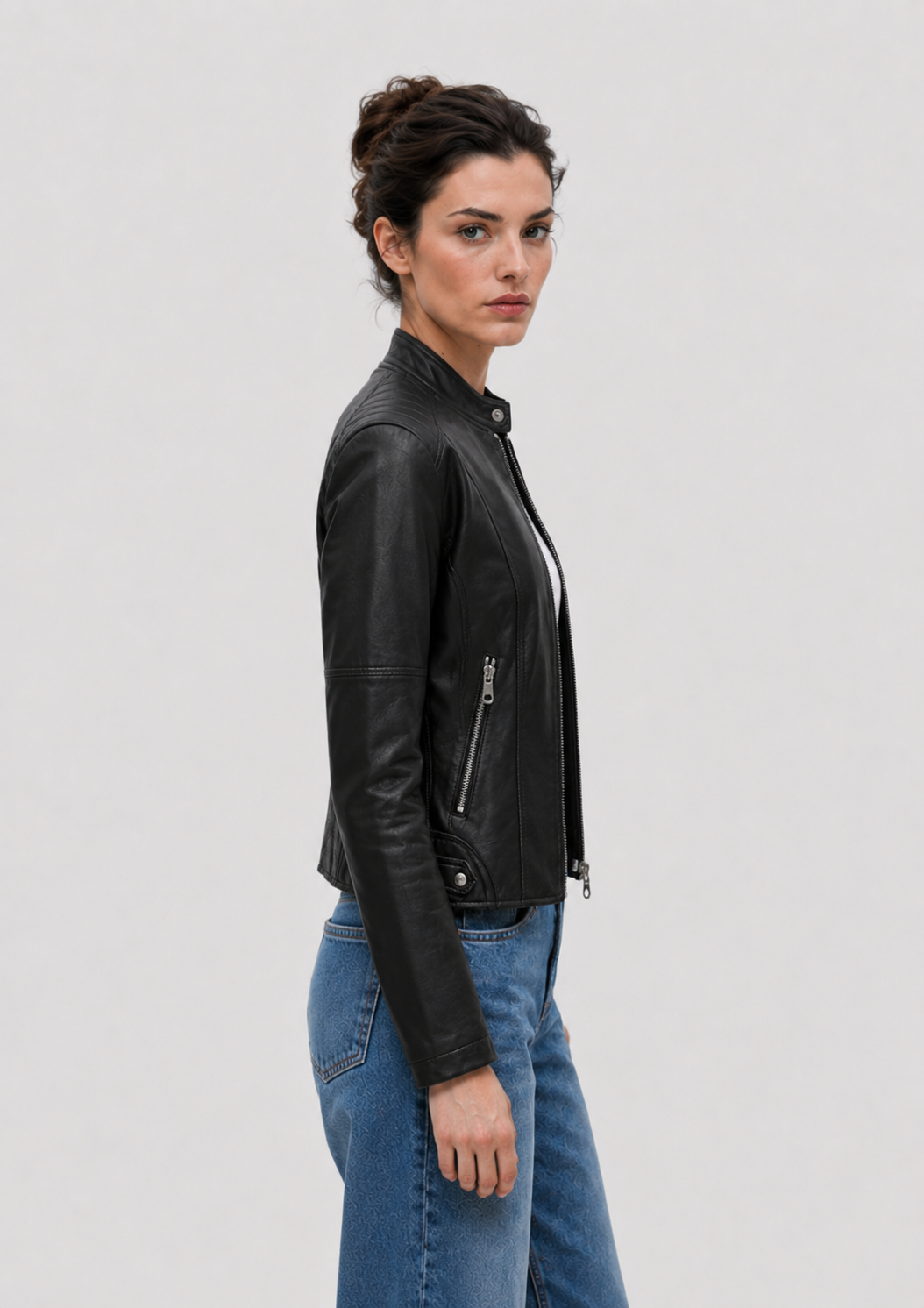Jaqueta de Couro PU Premium Kendra