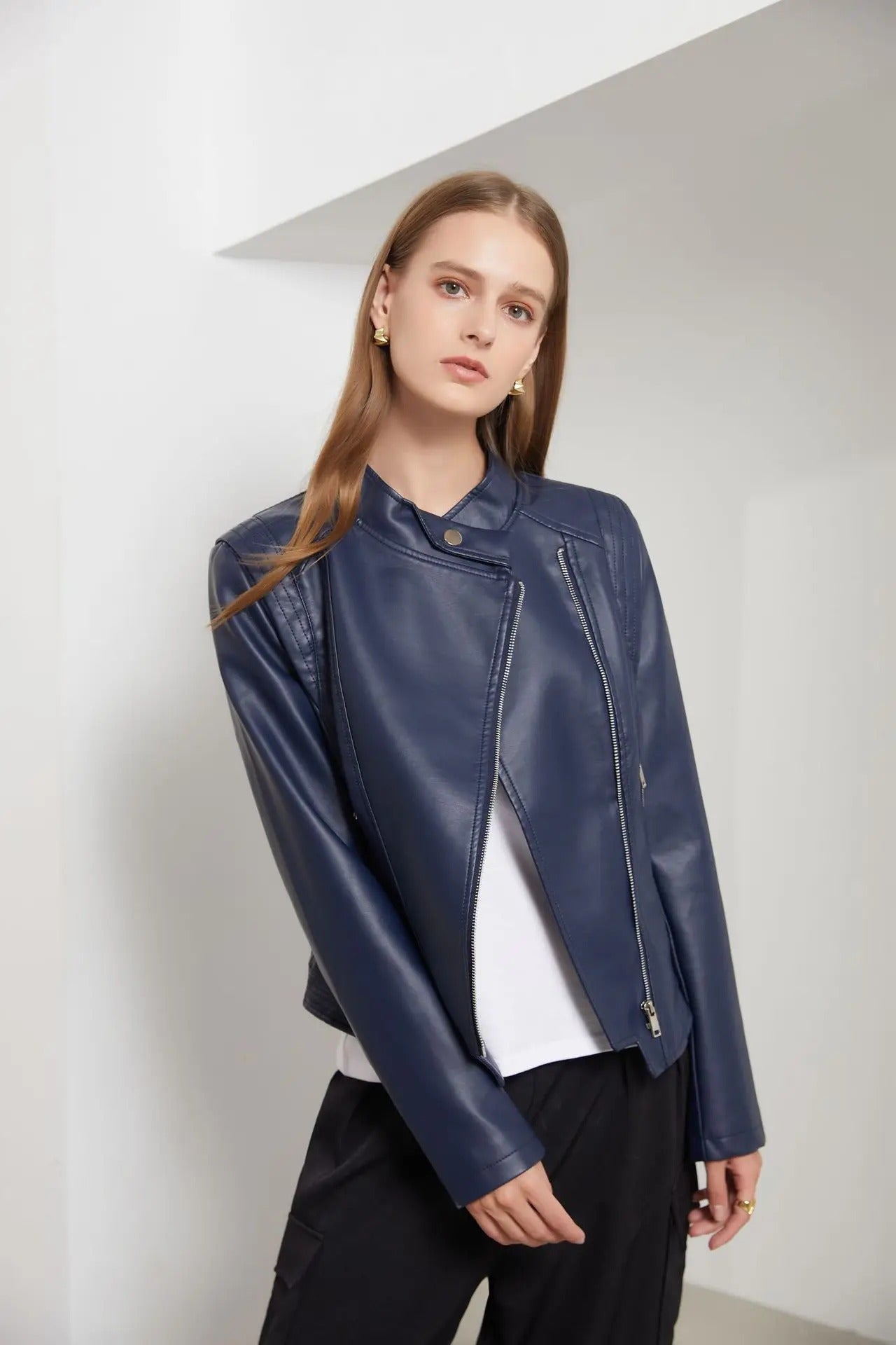 Jaqueta de Couro PU Premium Milano