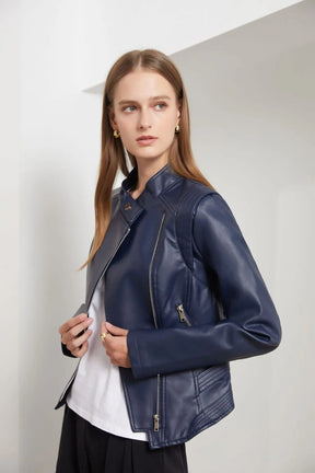 Jaqueta de Couro PU Premium Milano