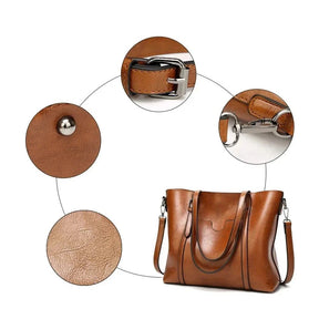 bolsa-feminina-de-ombro-em-couro-genuino-mulher-elegante-7507492 - Kabani
