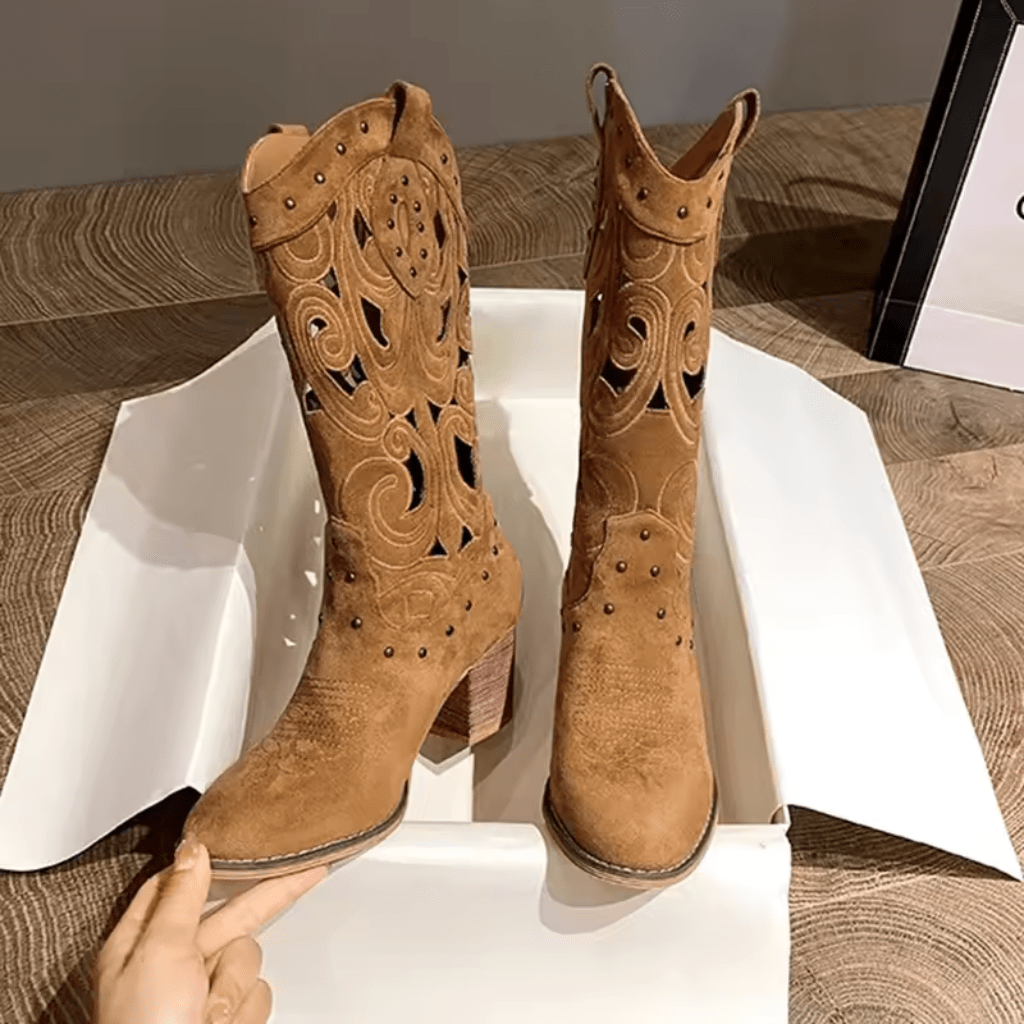 bota-feminina-texana-de-couro-vintage-7983006 - Kabani