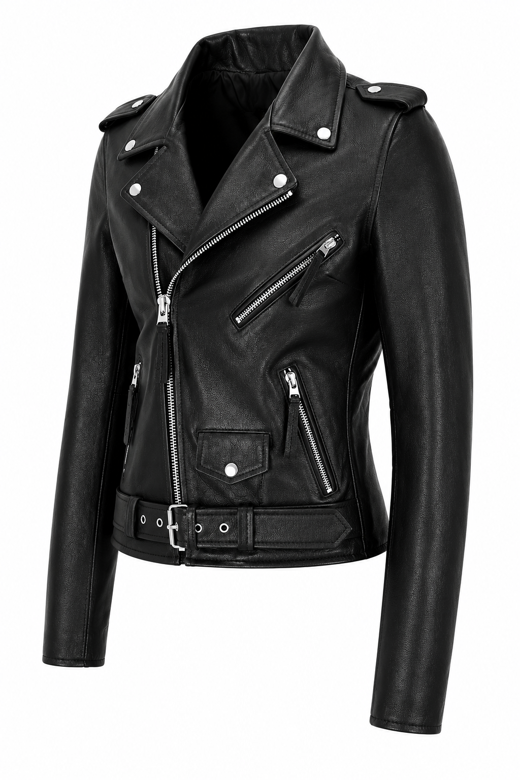 Jaqueta de Couro PU Premium Outwear