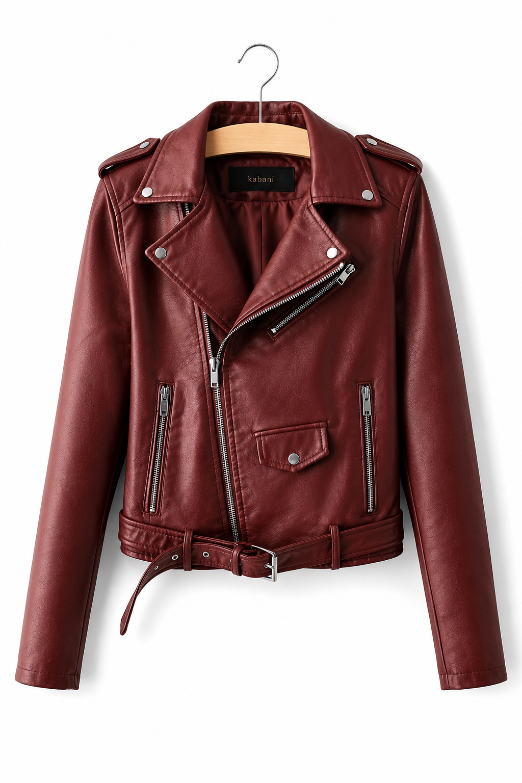 Jaqueta de Couro PU Premium Outwear