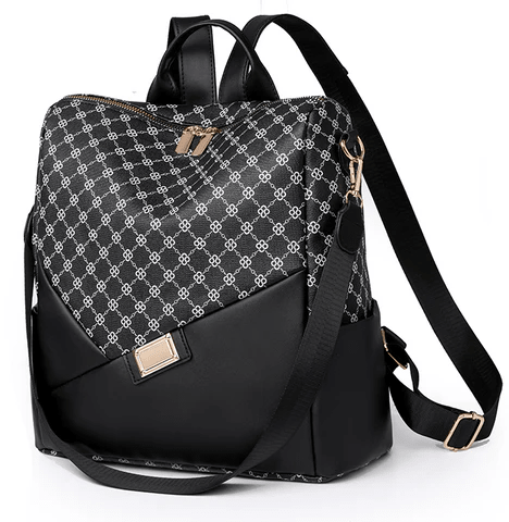 mochila-feminina-xadrez-em-couro-genuino-levian-premium-6950747 - Kabani
