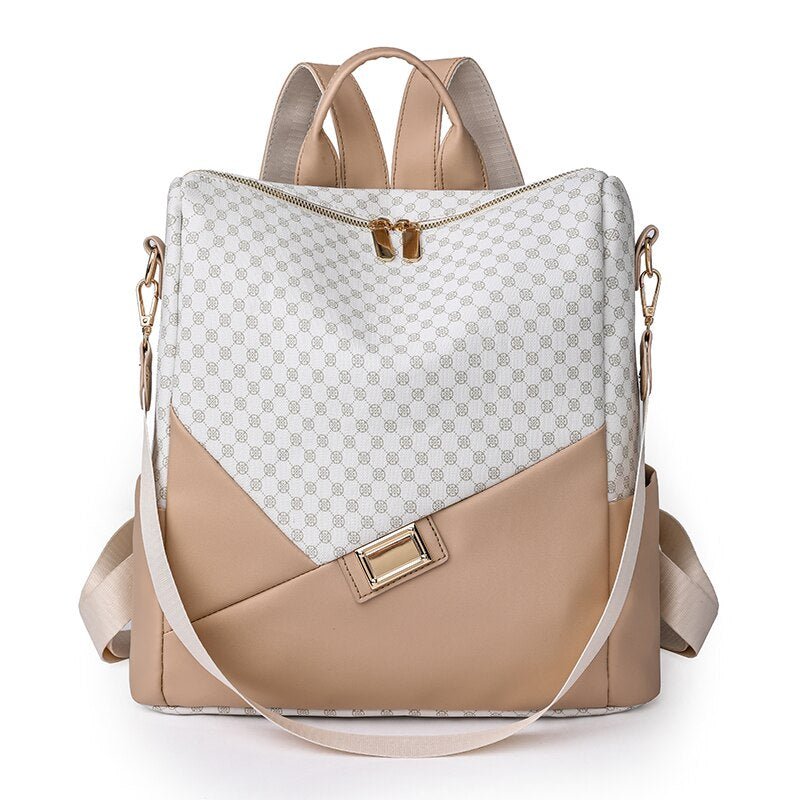 mochila-feminina-xadrez-em-couro-genuino-levian-premium-7616373 - Kabani