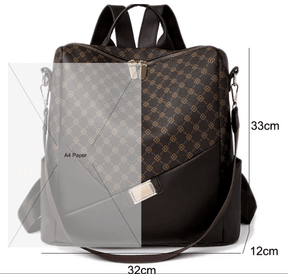mochila-feminina-xadrez-em-couro-genuino-levian-premium-9669101 - Kabani
